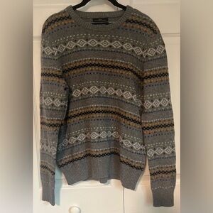 Men's American Eagle Athletic Fit Pullover Sweater W/Striped Design